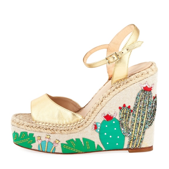 kate spade Shoes - Kate Spade Cactus Wedges Platform Sandals
